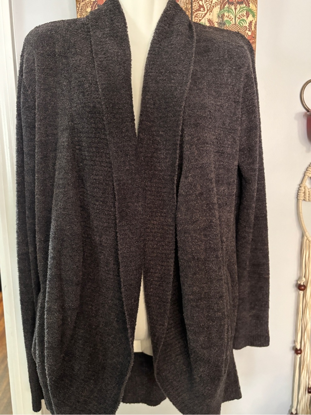BAREFOOT DREAMS STYLE 452 Women's Med CozyChic Lite Rounded Circle Cardigan
